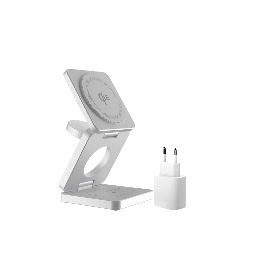 Taitettava 3-in-1 -latausteline Bundle