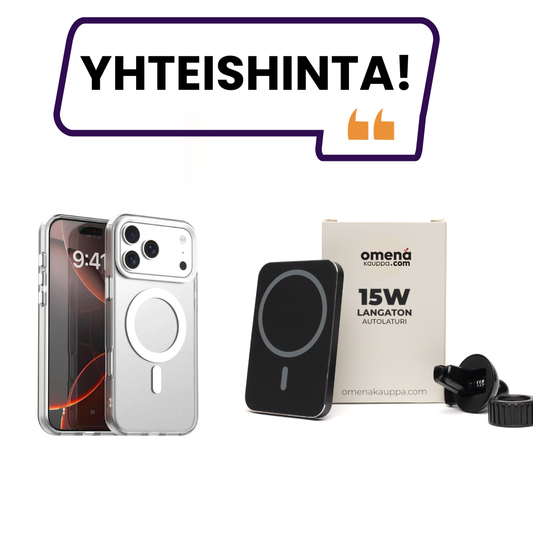 MEGADIILI! MagSafe Autolaturi + Magsafe Suojakuori