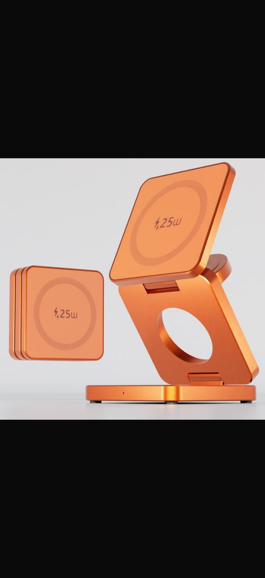 Taitettava 3-in-1 -latausteline