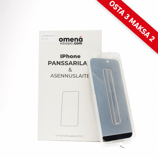 iPhone panssarilasi + asennussetti – Osta 3 maksa 2